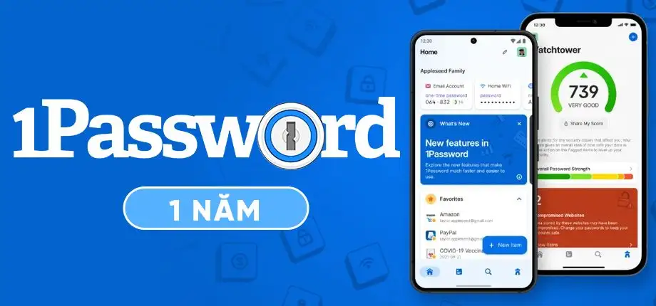 Nâng cấp tài khoản 1Password Family